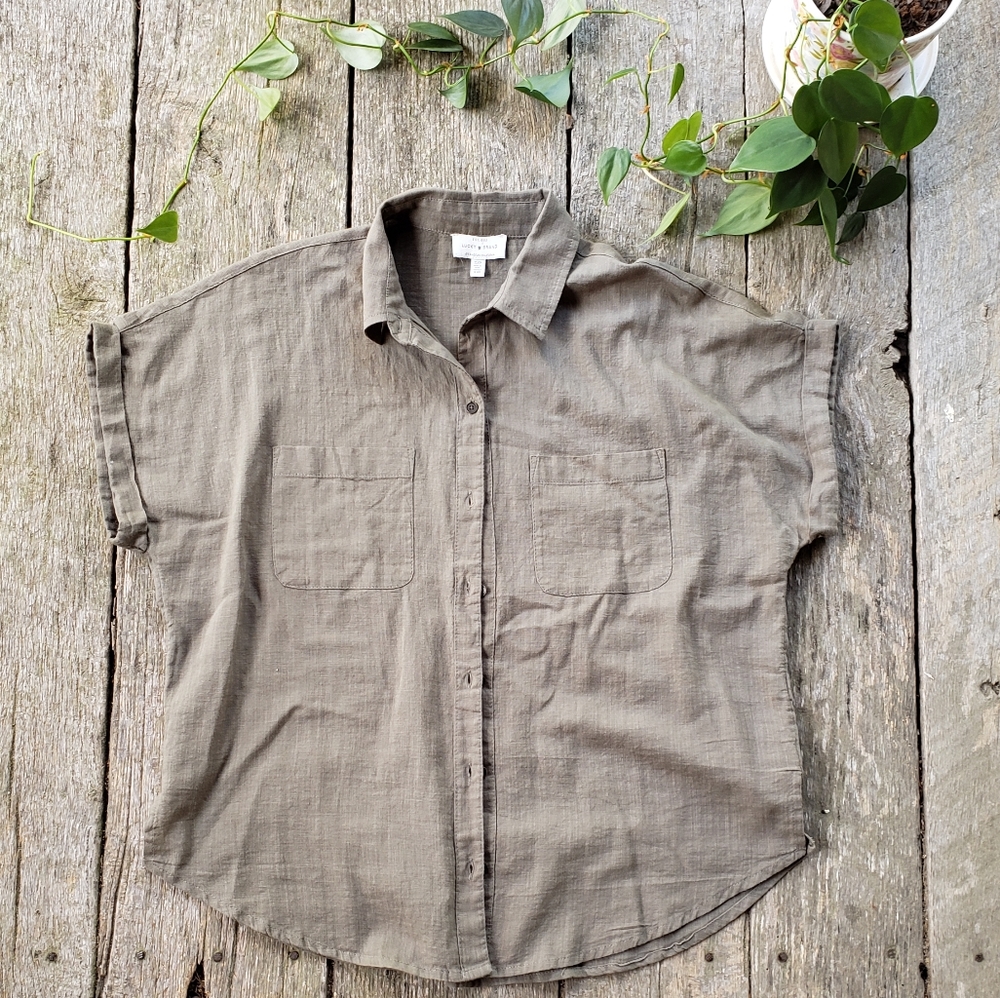 Lucky Brand Olive Green Shirt